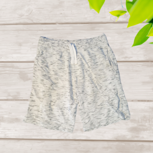 Short Enfant Gris Chiné – Confort & Style Décontracté